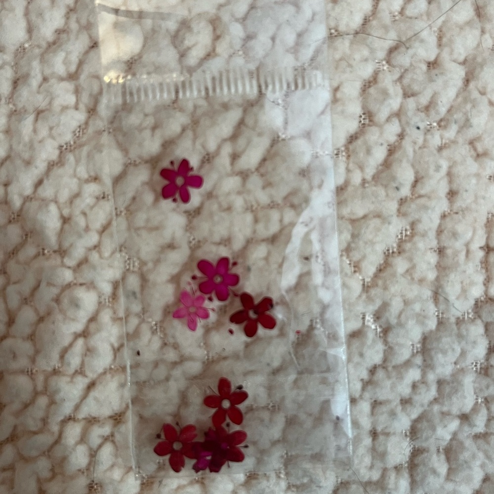 Pink Flower Nail Art Decorations